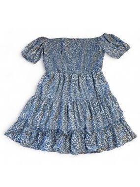 Miss Sparkling Floral Boho Smocked Sundress Women’s XL Summer Beach Vacation